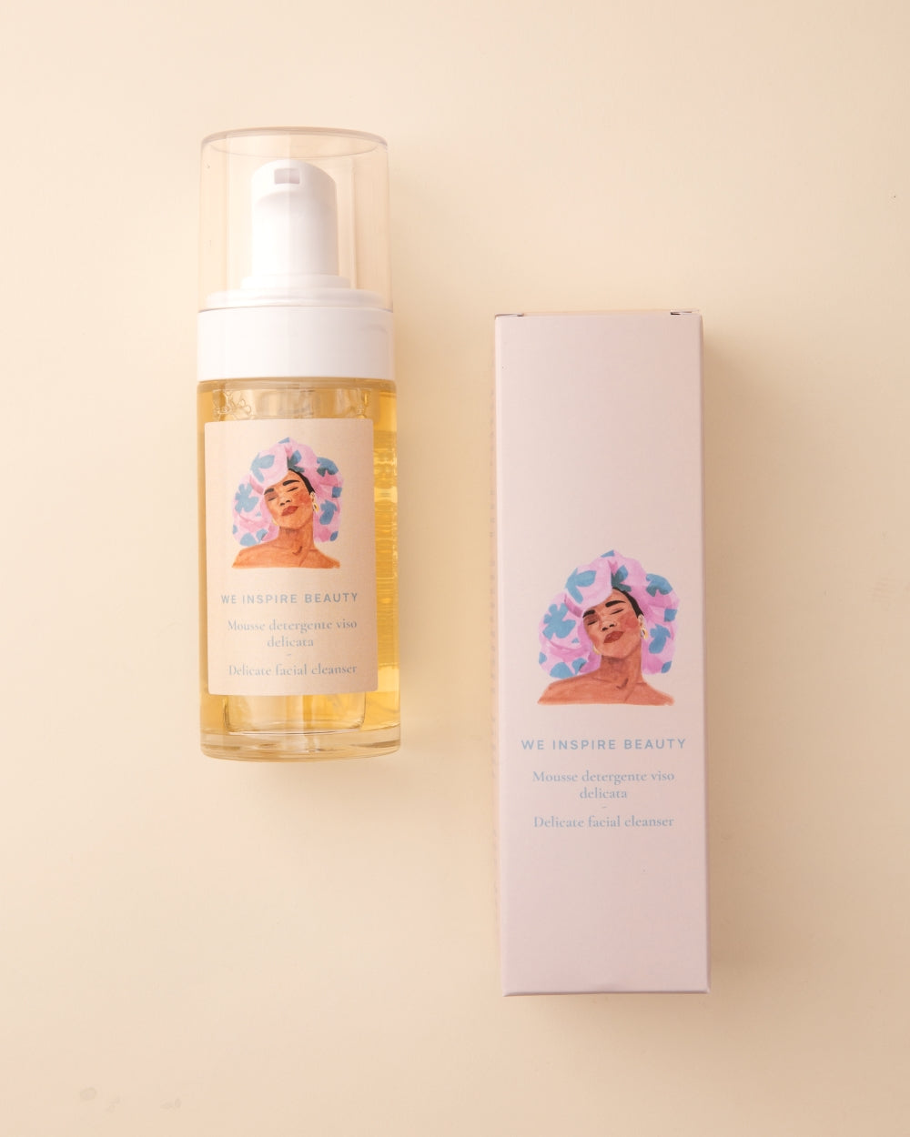 Mousse detergente viso delicata