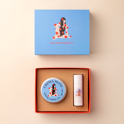 Cofanetto mani e lip balm - "Il dolce risveglio"